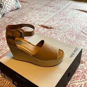 New in Box Nine West wedge Sandals